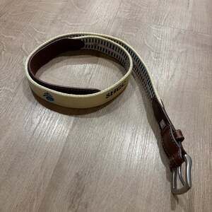 Peter Millar Shelter Harbor Golf Club SHGC Logo Embroidered Canvas Belt Men's 36